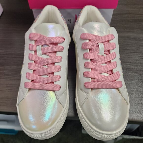 CORKYS Supernova Pearlized White Sneaker Tennis Shoe Sizes 8 NWT - Picture 7 of 11